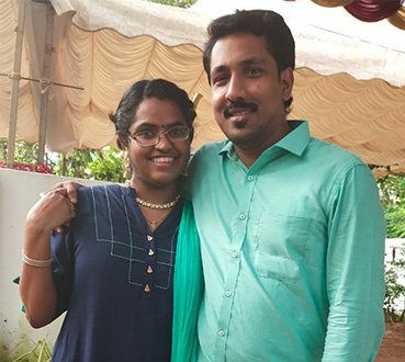 Mr. & Mrs. Chandu and Parvathi